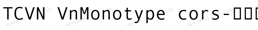 TCVN VnMonotype cors字体转换